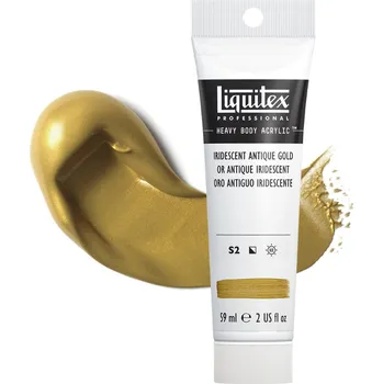 Vodová barva Akrylová barva Liquitex Heavy Body - Iridescent Antique Gold