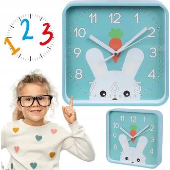 Hodiny Čtvercové hodiny 20,2 cm analogový ciferník