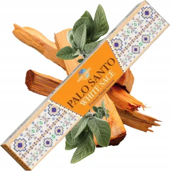 Vonná tyčinka Indické vonné tyčinky Palo Santo a Bílá Šalvěj 15g