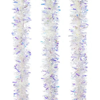 Vánoční ozdoba Řetěz s duhovým efektem, délka 2 m, set 3 ks