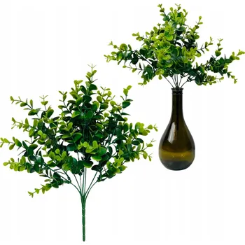 umělá květina UMĚLÝ EUKALYPTUS KYTICE LISTŮ EUKALYPTU FLORISTICKÉ DOPLŇKY 35cm LIST