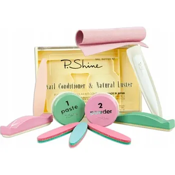 Vrták Sada pro japonskou manikúru P. Shine Pasta Puder Pilníky Leštičky Semiš