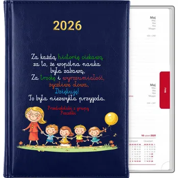 Kalendář Knižní kalendář 2026 A5 modrý