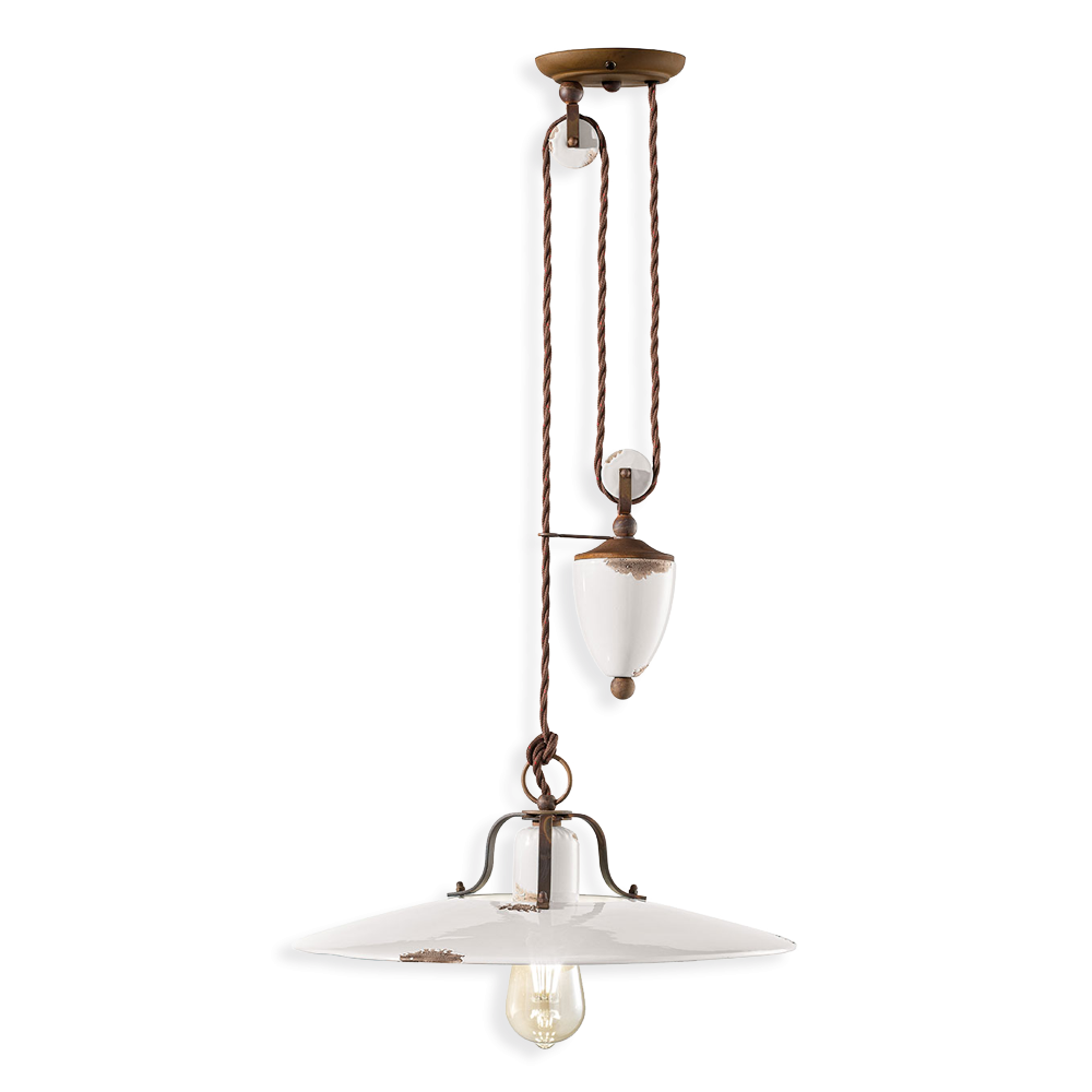 Ferroluce COUNTRY C1446/R Retro lustr stahovací 40cm