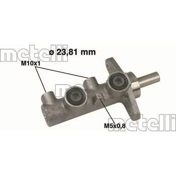 Brzdový systém Hlavní brzdový válec METELLI (05-0330)