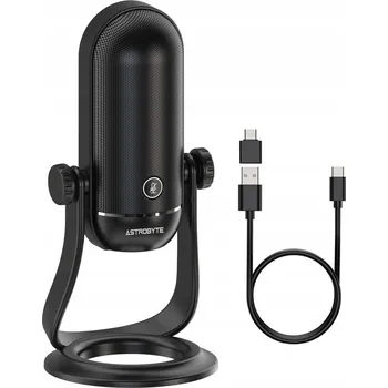 Mikrofon Kondenzátorový počítačový mikrofon AstroByte HELLRAZOR USB černý, herní