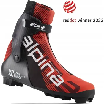Běžkařské boty Alpina běžecké boty PRO CL DPP RED/WHITE/BLACK, velikost 40