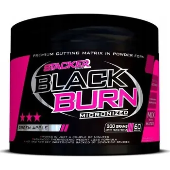 Spalovač tuku Spalovač tuku Stacker 2 Black Burn Micronized jablečný prášek 300 g