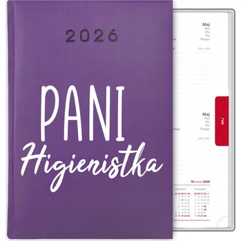 Kalendář Knihový kalendář 2026 A5 fialový