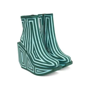 Dámské kozačky Polokozačky United Nude Wa Bootie Hi 1087993382 Zelená 40