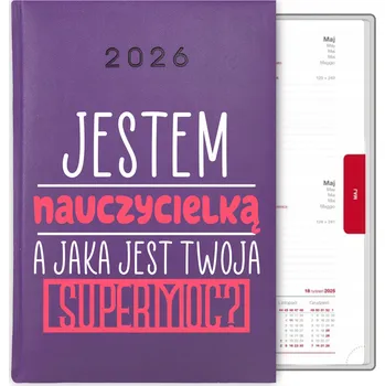 Kalendář Knihový kalendář 2026 A5 fialový