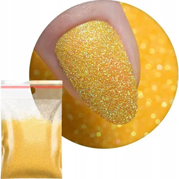 Prášek na nehty Ozdoby Na Nechty 20g Kosmetický Pomerančový Písek Třpytky Č. 97