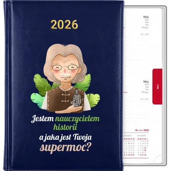 Kalendář Knižní kalendář 2026 A5 modrý
