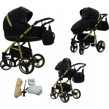 Kočárek Dětský kočárek Karex 3v1 hliníkový s gelovými koly