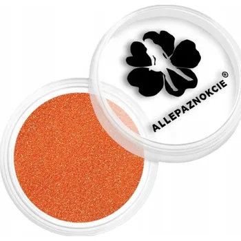 Třpytky na nehty ve skleničce ALLEPAZNOKCIE 2g Oranžové Č. 120