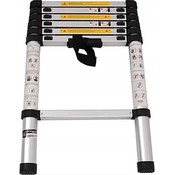 Žebřík Žebřík hliníkový teleskopický 3.8 m 1x13 – nosnost 150 kg, EN131