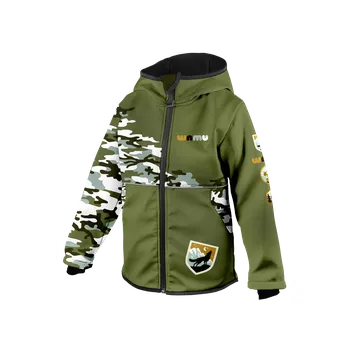 Chlapecká bunda WAMU Softshellová bunda dětská MASKÁČ khaki vel. 140-146