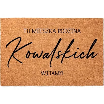 Rohožka Hotová gumová kokosová rohožka 40 x 60 cm