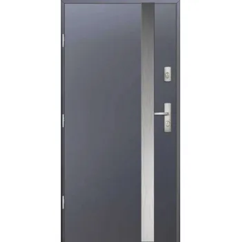 Vchodové dveře KMT KMT PLUS 54 RC3 aplikace 1 54 mm L stříbrná