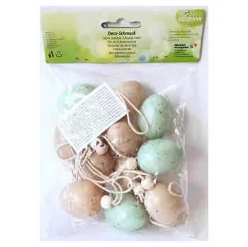 Velikonoční dekorace Vajíčka kropenatá v sáčku malá