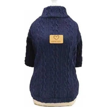 Obleček pro psa Svetr/mikina pro psa Love You - Tmavě Modrá, S