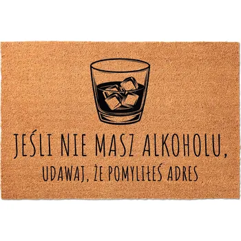 Rohožka Hotová gumová kokosová rohožka 40 x 60 cm