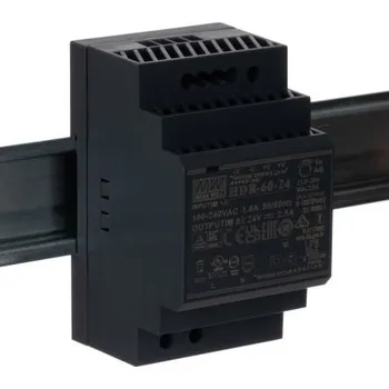 spínaný zdroj MEAN WELL Spínaný Napájecí zdroj na lištu DIN, počet výstupů: 1, výstup: 24V dc, 2.5A, vstupní: 85 → 264 V ac,