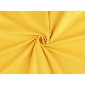 Velvet / samet oděvní hladký, barva 19 (18) žlutá