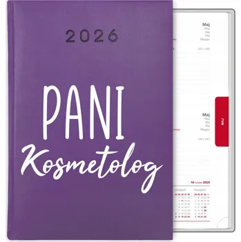 Kalendář Knihový kalendář 2026 A5 fialový