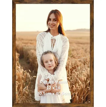 Obraz RÁMEČEK NA FOTOGRAFIE PLASTOVÝ 30X40 CM HNĚDÝ S PŘÍVĚSKY