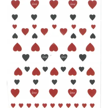 Přípravek na nehty Samolepky na zdobení nehtů Samolepící Tenká Srdíčka JO-1027