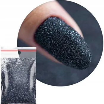 Prášek Ozdoby Na Nechty MOLLYLAC 20g Kosmetický Tmavě Modrý Třpyt Č. 37