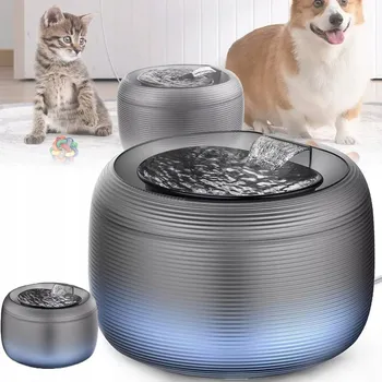 Miska pro psa Fontána pro kočky objemu 2,5 l s LED osvětlením