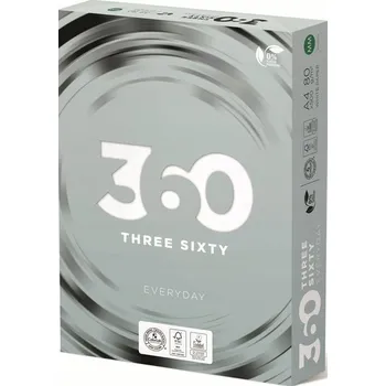 Kancelářský papír Kancelářský papír Three Sixty Everyday formát A4 80g 500 listů