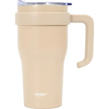Termohrnek CMP KA0583 Termohrnek s uchem a brčkem 600 ml, béžový
