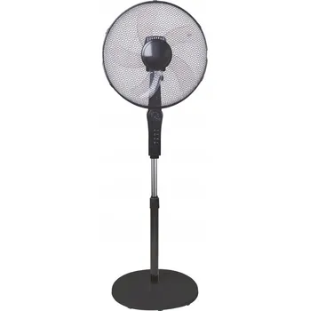 Domácí ventilátor PODLAHOVÝ VENTILÁTOR 40CM ČERNÝ S DÁLKOVÝM OVLÁDÁNÍM