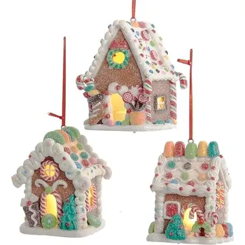 Vánoce KURT ADLER Závěsná ozdoba - Svíticí domeček