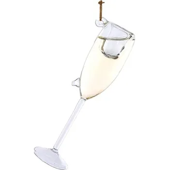 Vánoce KURT ADLER Vánoční ozdoby - sklenka šampaňského