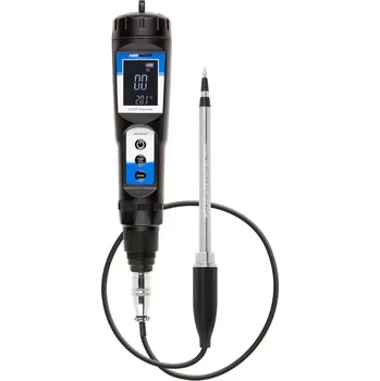 Aqua Master Tools EC metr E300 PRO 2.0 (EC, teplota) na substrát (Přístroj E300 PRO je ideální pro měření EC a teploty kokosové půdy a jiných vlhkých, měkkých substrátů a kapalin. Měřič má moderní a robustní kryt se snadno ovladatelnými tlačítky. Součástí