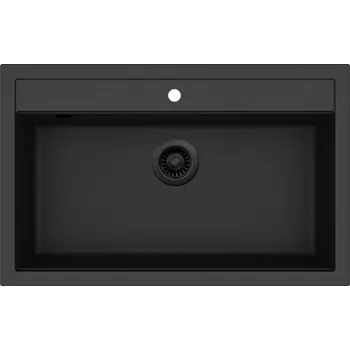 Granitový dřez Granitový dřez Helika QUADRO SQQ103 černá edice