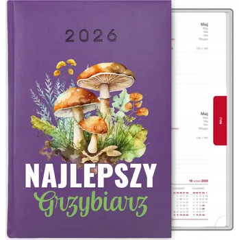 Kalendář Knihový kalendář 2026 A5 fialový