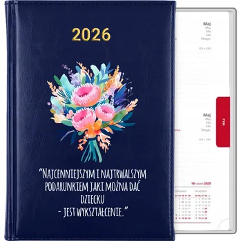 Kalendář Knižní kalendář 2026 A5 modrý