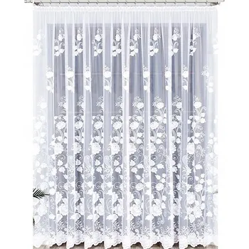 Záclona Záclona vzor 023006, výška 250 cm, bílá barva (na metráž)