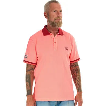 Pánské tričko Pánské pólo BRENDON II NEON RED / 4XL