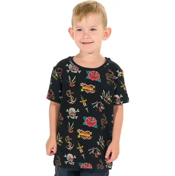 Chlapecké tričko Dětské triko TATTOO BLACK / 90