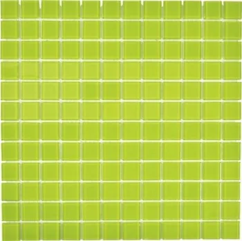 Obklad Skleněná mozaika zelená, obklad 4 mm