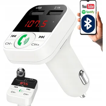 Příslušenství pro autorádio FM transmitter do auta Interlook B2-White-v2