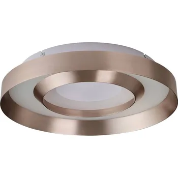 Brilliant LED stropní svítidlo Onix, Ø 40 cm, růžová zlatá, kov růžové zlato LED 24 W celkem - Doprava zdarma