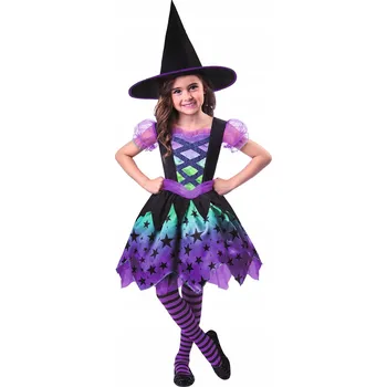 Karnevalový kostým Dětský Kostým Čarodějnice Šaty Halloween 98-104 cm 3-4 roky