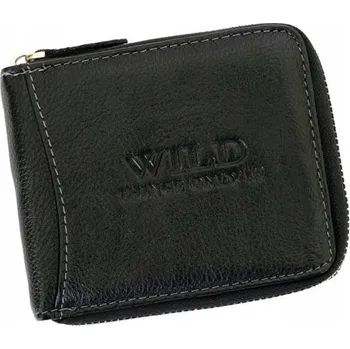 Peněženka Wild peněženka z přírodní kůže černá - muž